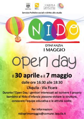 LOCANDINA NIDO D\'INFANZIA